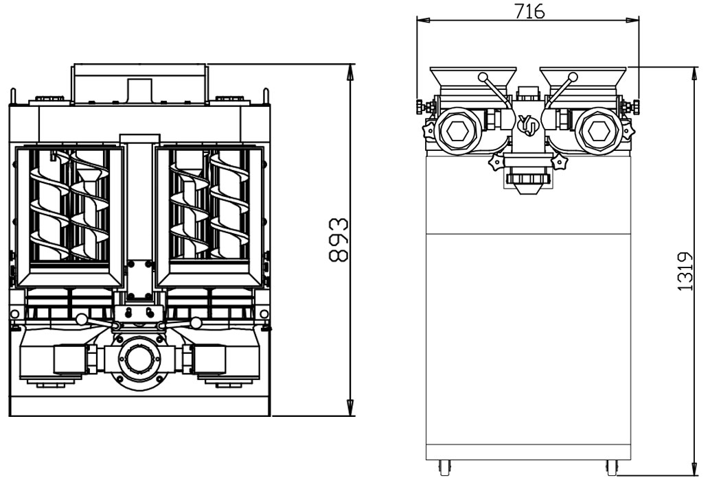 YJ-SE60 DUAL HOPPER FILLING DEPOSITOR YJ-SE60 DUAL HOPPER FILLING DEPOSITOR